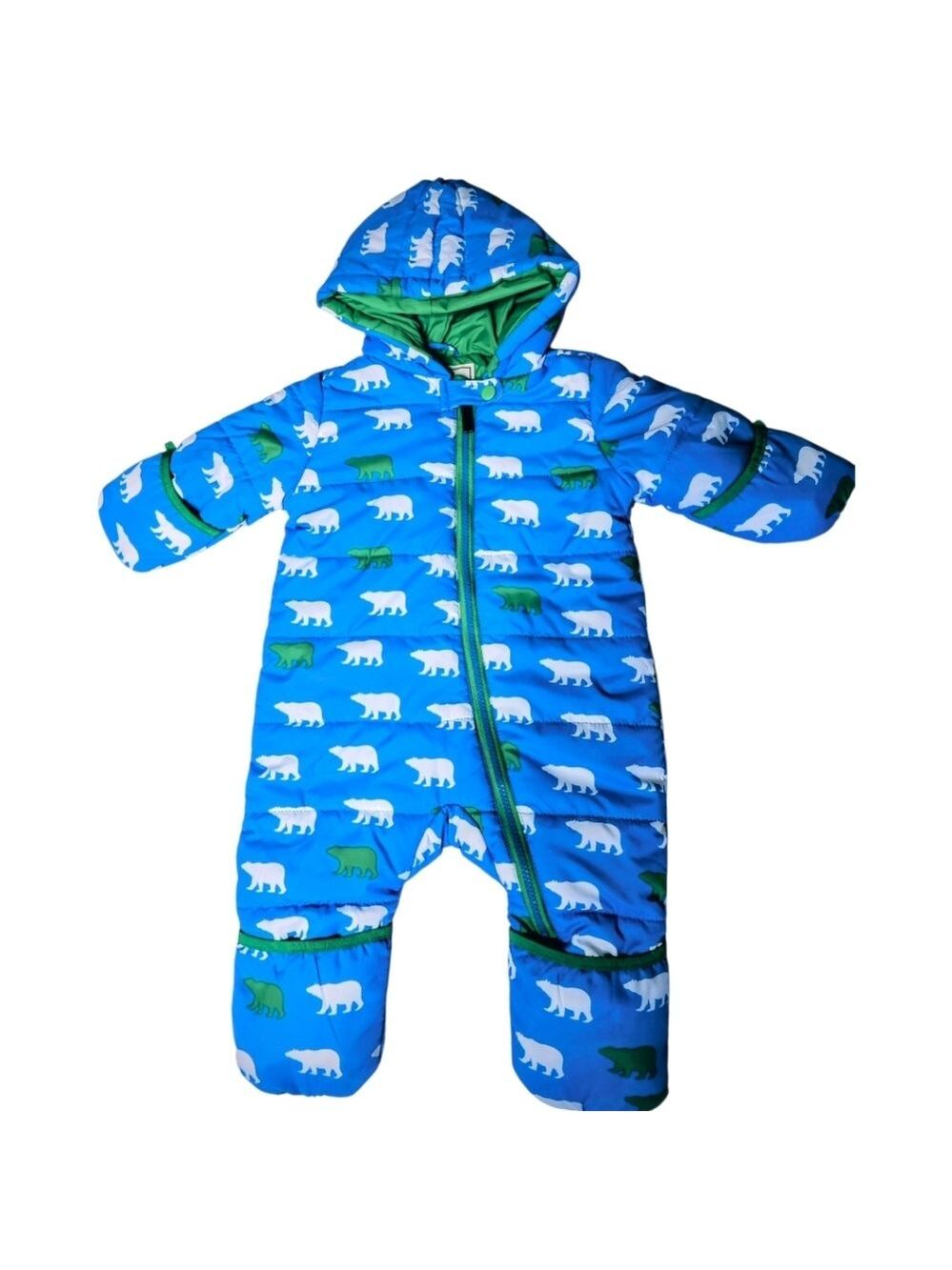 Hatley Polar Bear Baby Snowsuit 9–12M Waterproof Winter Puffer EUC